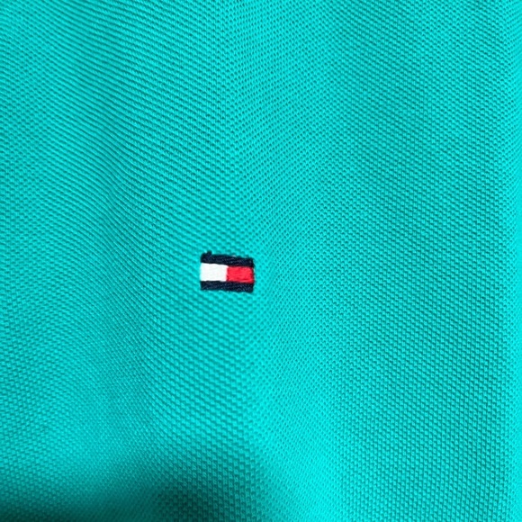 Tommy Hilfiger Green Custom Fit Polo Shirt - Size XL - Picture 8 of 10